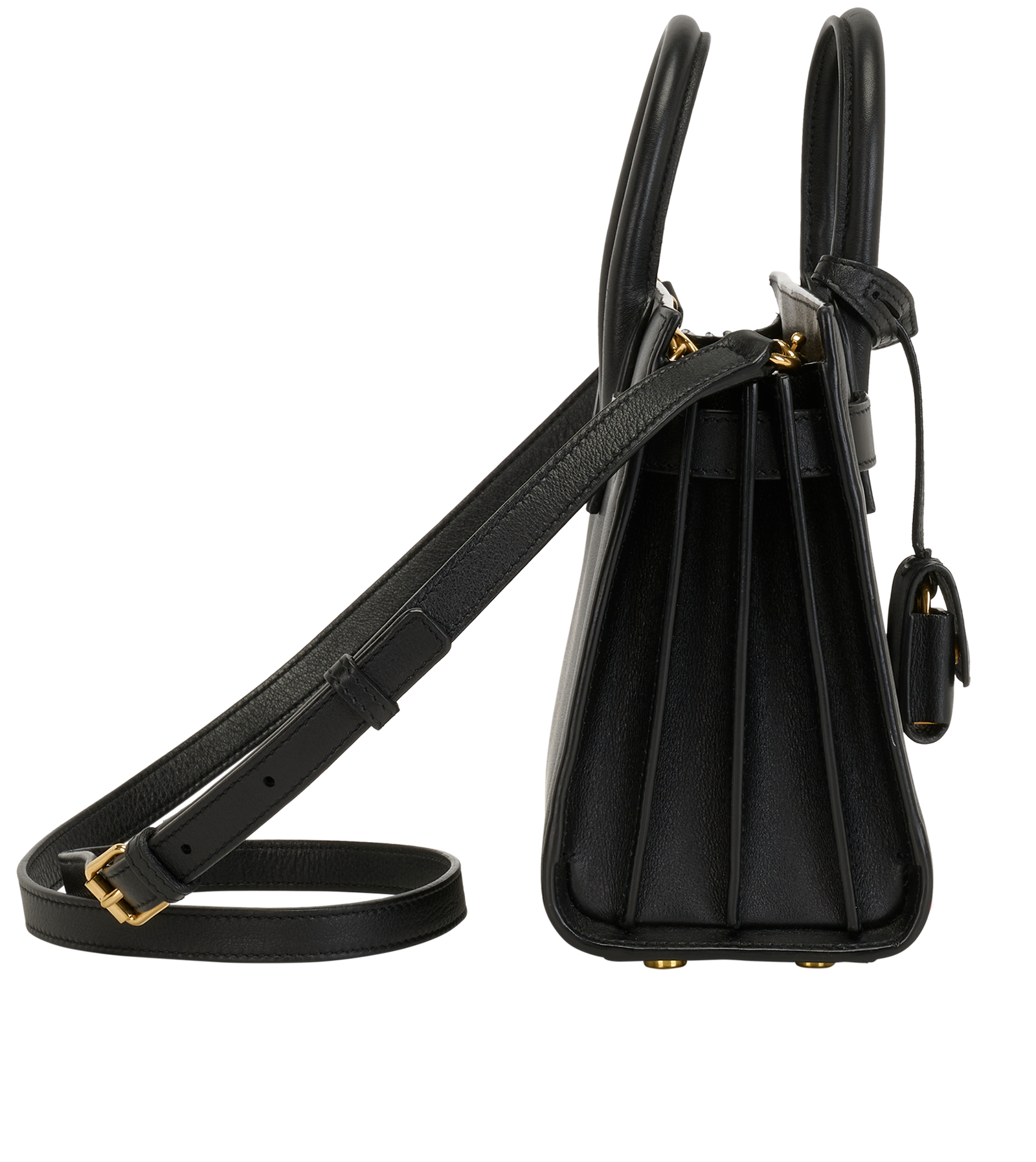 Nano Sac De Jour Tote, &pound;1,100, Handbags, Black, Leather, Side view